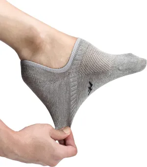 Pro Mountain Thin No Show Socks Seamless Wide Toe Box 6 Pack Liner Unisex Size S to X-Large Cotton Footies