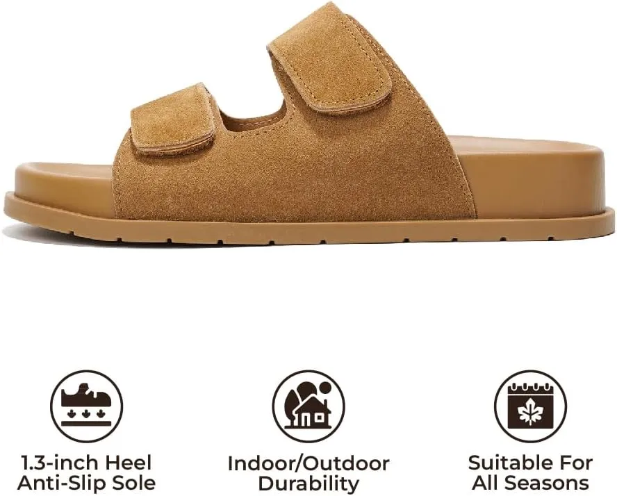 Project Cloud Platform Sandals Women Footwear - Comfortable Summer Slides Memory foam Insole with Adjustable Straps - Casual Wear Womens Sandals (Sharl)