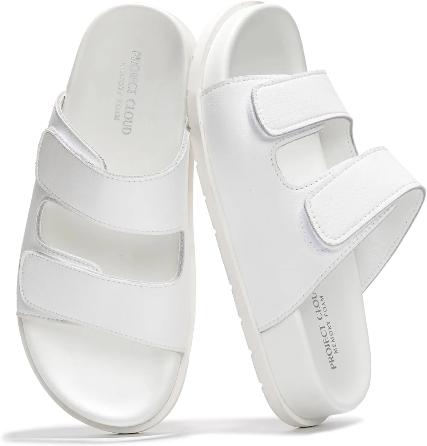 Project Cloud Platform Sandals Women Footwear - Comfortable Summer Slides Memory foam Insole with Adjustable Straps - Casual Wear Womens Sandals (Sharl)