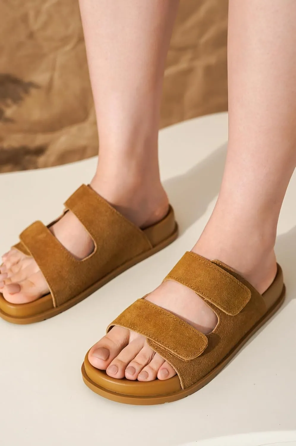 Project Cloud Platform Sandals Women Footwear - Comfortable Summer Slides Memory foam Insole with Adjustable Straps - Casual Wear Womens Sandals (Sharl)