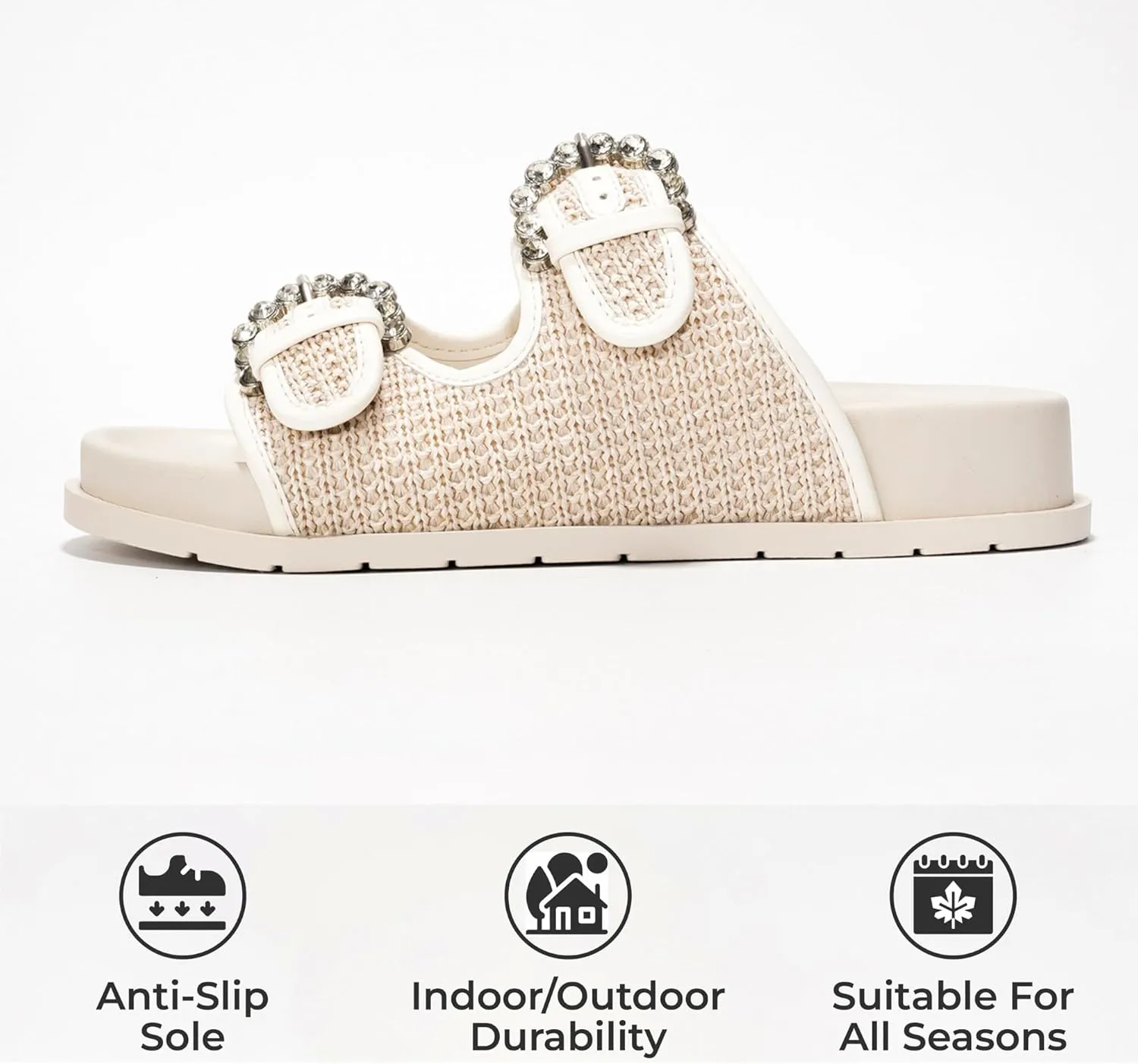 Project Cloud Platform Sandals Women Footwear - Comfortable Summer Slides Memory foam Insole with Adjustable Straps - Casual Wear Womens Sandals