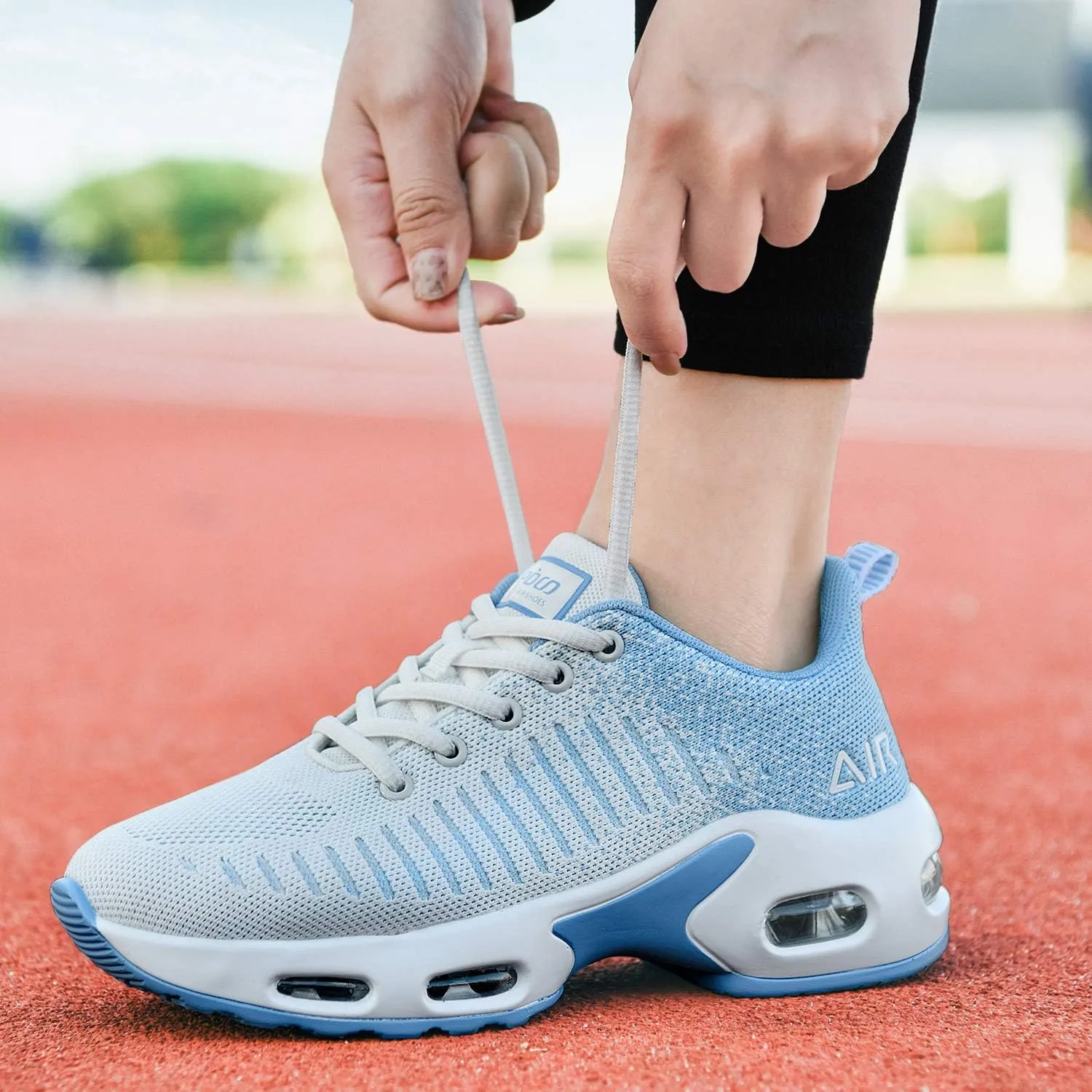 QAUPPE Womens Fashion Lightweight Air Sports Walking Sneakers Breathable Gym Jogging Running Tennis Shoes US 5.5-11 B(M)…