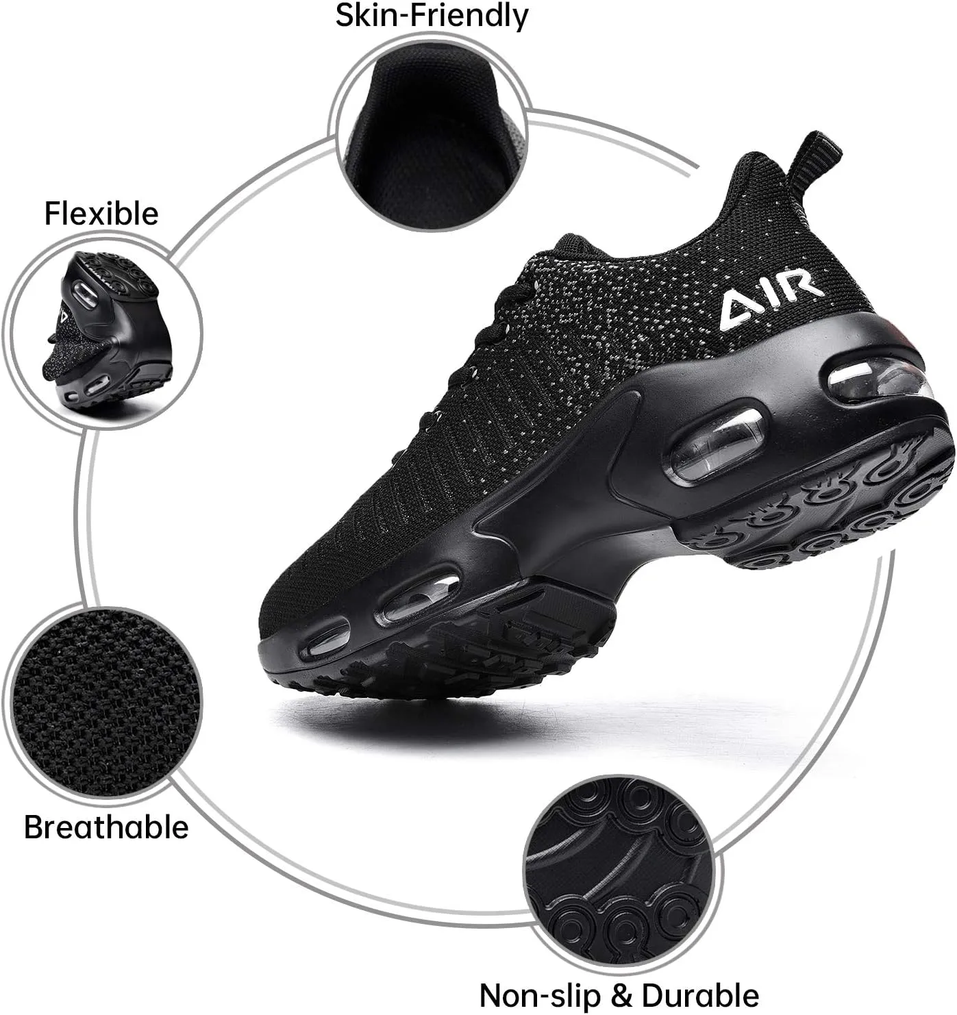 QAUPPE Womens Fashion Lightweight Air Sports Walking Sneakers Breathable Gym Jogging Running Tennis Shoes US 5.5-11 B(M)…