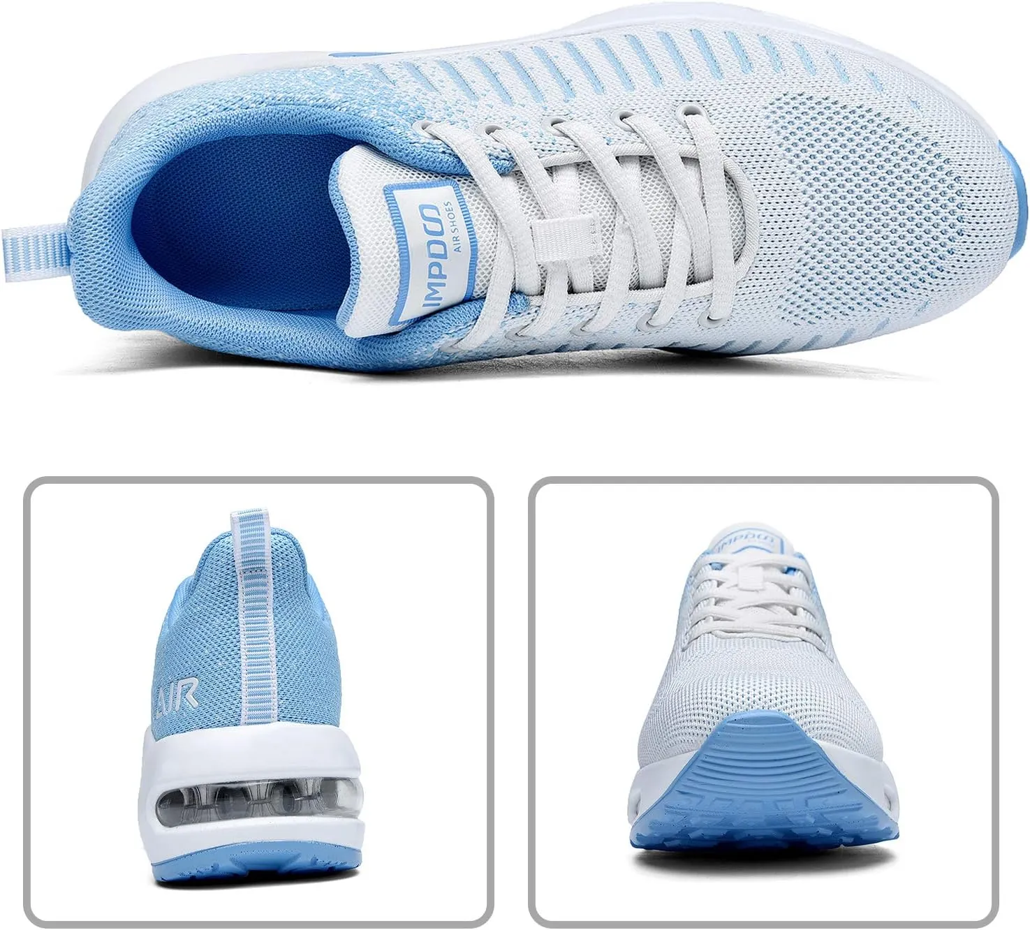 QAUPPE Womens Fashion Lightweight Air Sports Walking Sneakers Breathable Gym Jogging Running Tennis Shoes US 5.5-11 B(M)…