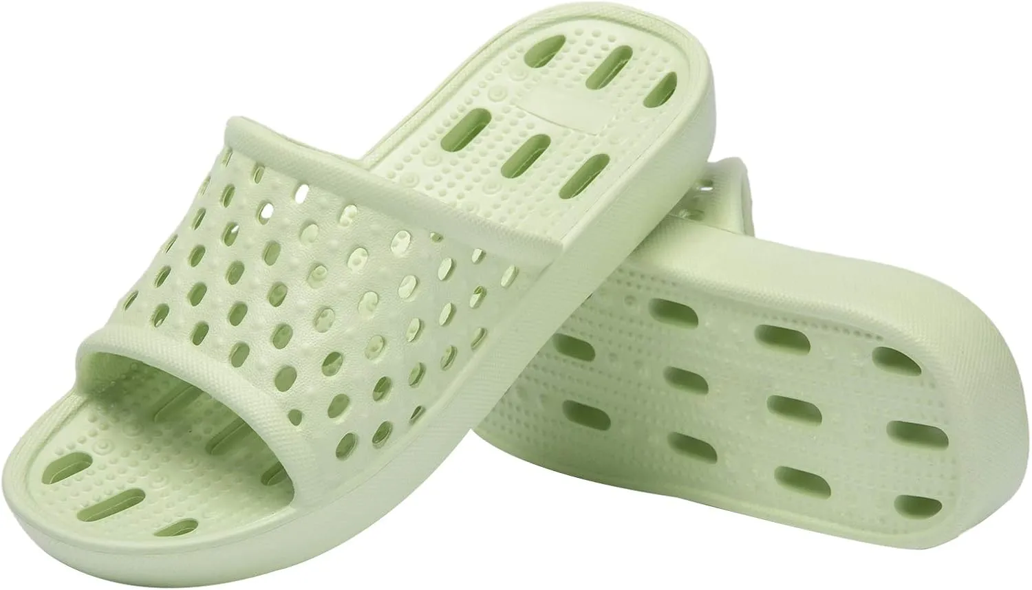Ranberone Shower Shoes Women Quick Drying Non Slip College Dorm House Shower Sandals with Holes