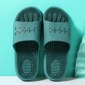 Reflexology Massage Tools Slippers,Comfortable Massage Slippers, Thick Bottom Non-Slip Slippers,Green,42-43,Relief Heel Neuropathy Pain Slippers