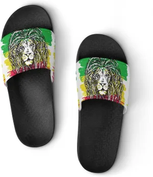 Reggae Lion All PVC Sandals Mans Women Casual Slippers House Lightweight Loafers Quick Drying Wear Beach