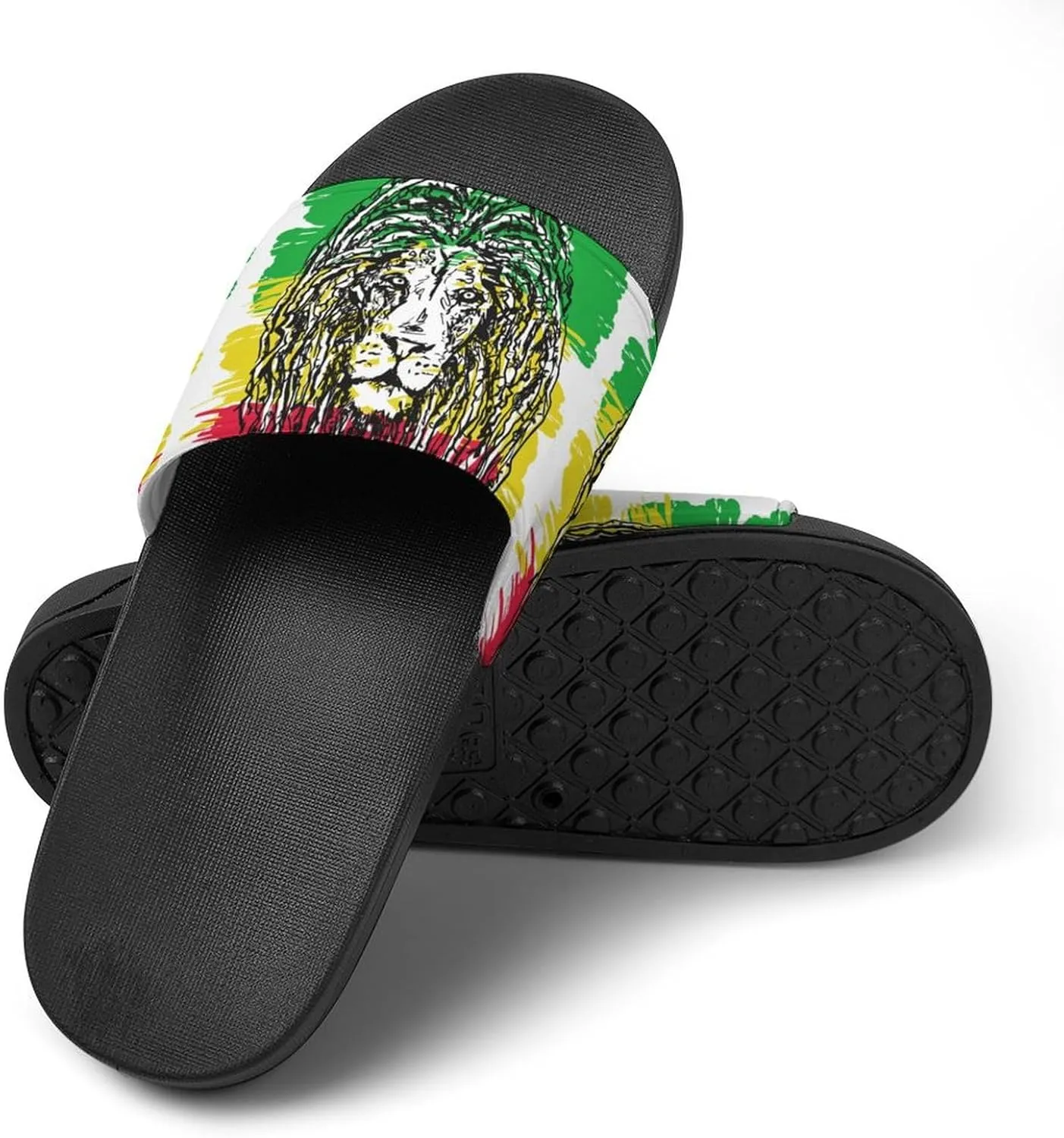 Reggae Lion All PVC Sandals Mans Women Casual Slippers House Lightweight Loafers Quick Drying Wear Beach