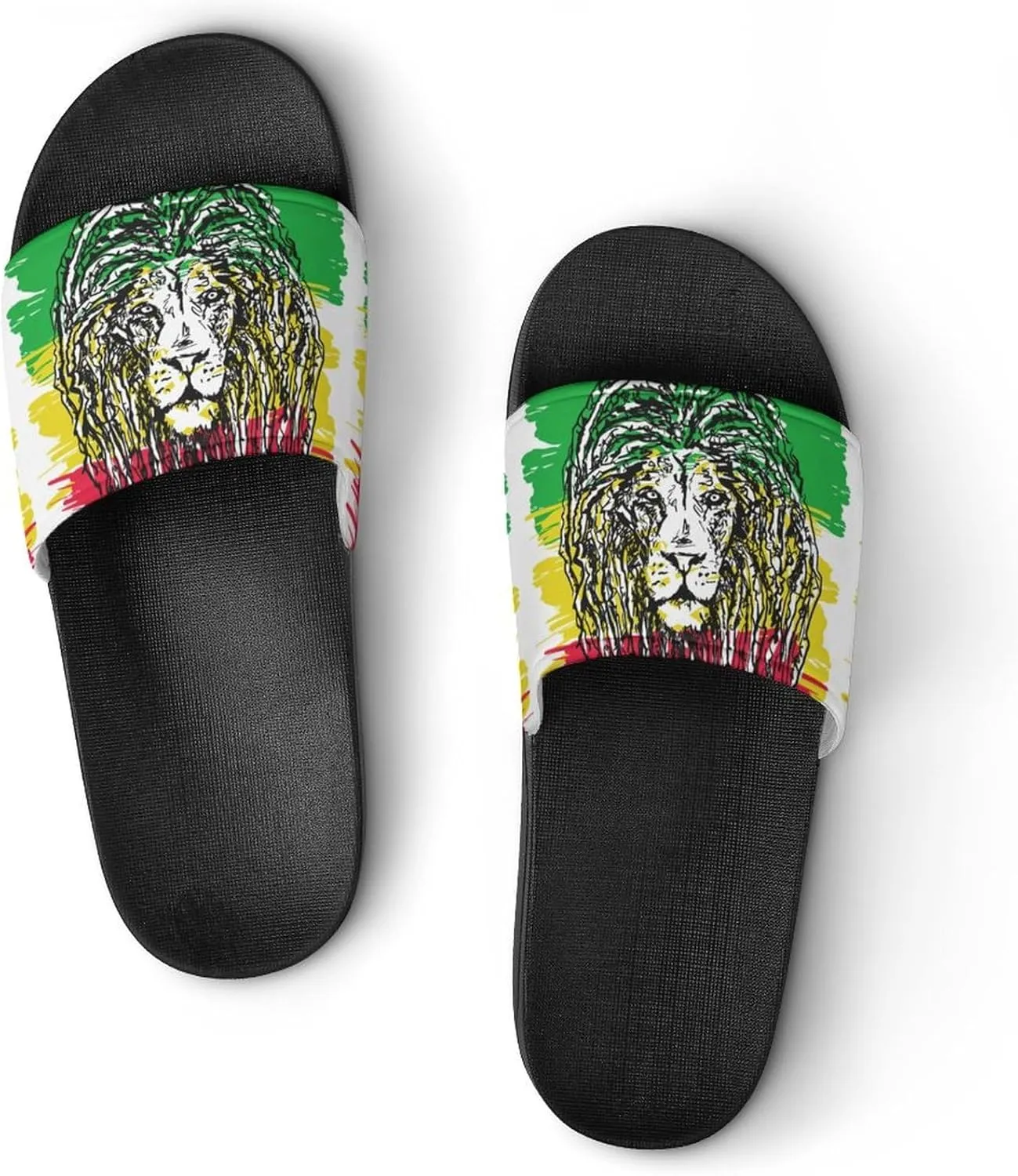 Reggae Lion All PVC Sandals Mans Women Casual Slippers House Lightweight Loafers Quick Drying Wear Beach