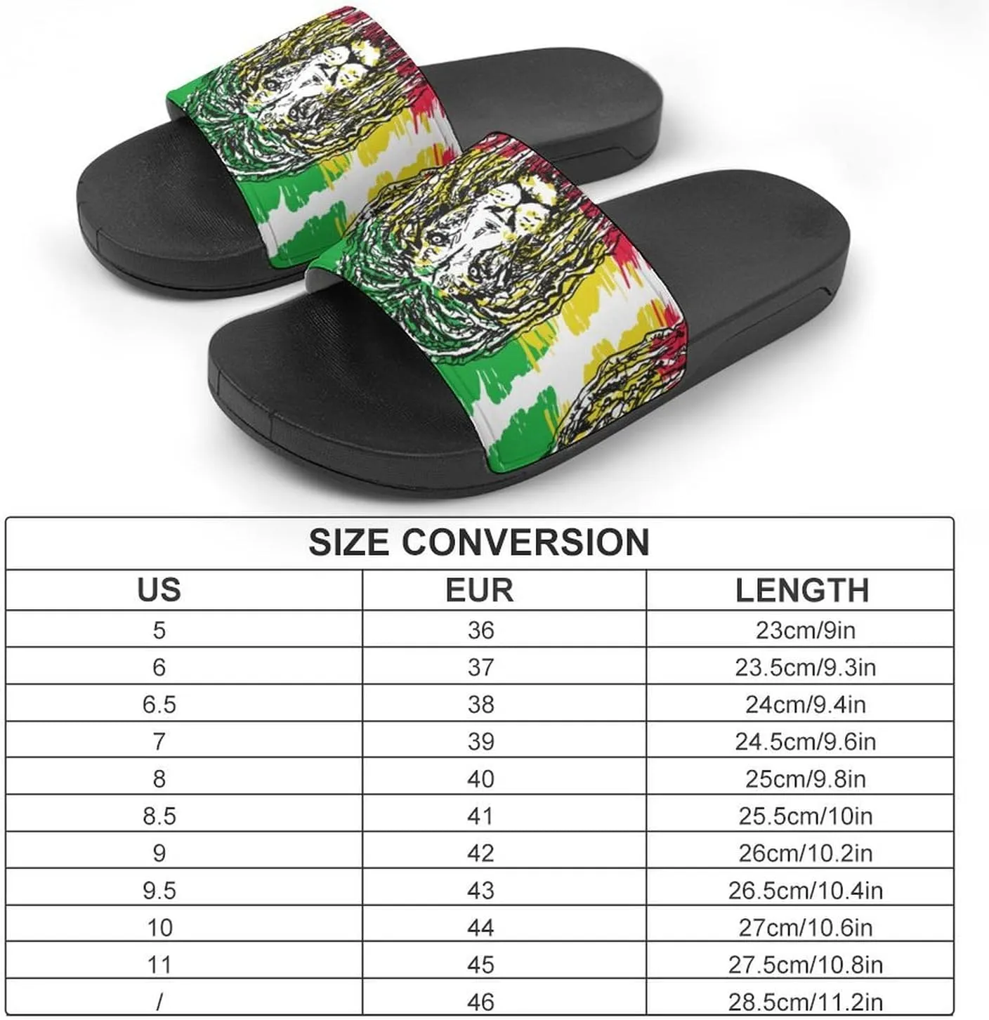 Reggae Lion All PVC Sandals Mans Women Casual Slippers House Lightweight Loafers Quick Drying Wear Beach