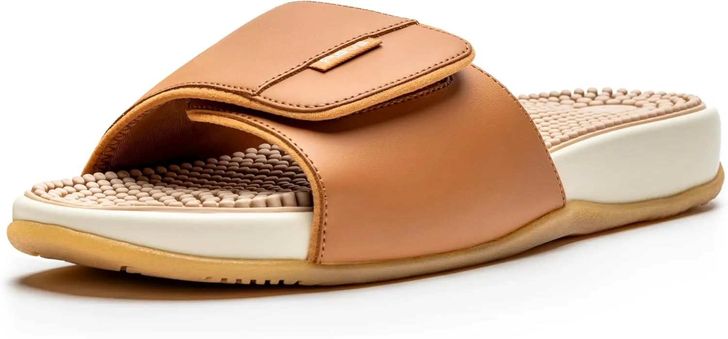 Revs - Arklet - Women’s Reflexology Massage & Acupressure Sandals. Adjustable Strap. A Natural Therapeutic Way to Stimulate Circulation, Improve Health & Wellbeing, Relieve Pain. Shock Absorbing. Arch Support.