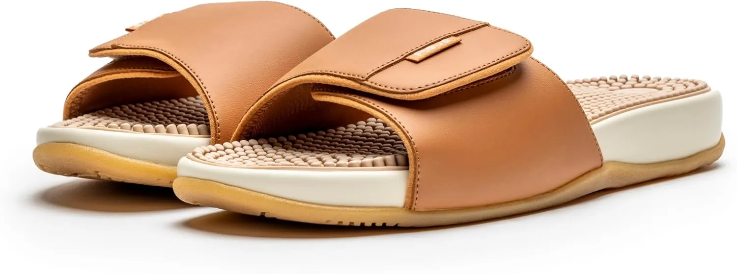 Revs - Arklet - Women’s Reflexology Massage & Acupressure Sandals. Adjustable Strap. A Natural Therapeutic Way to Stimulate Circulation, Improve Health & Wellbeing, Relieve Pain. Shock Absorbing. Arch Support.