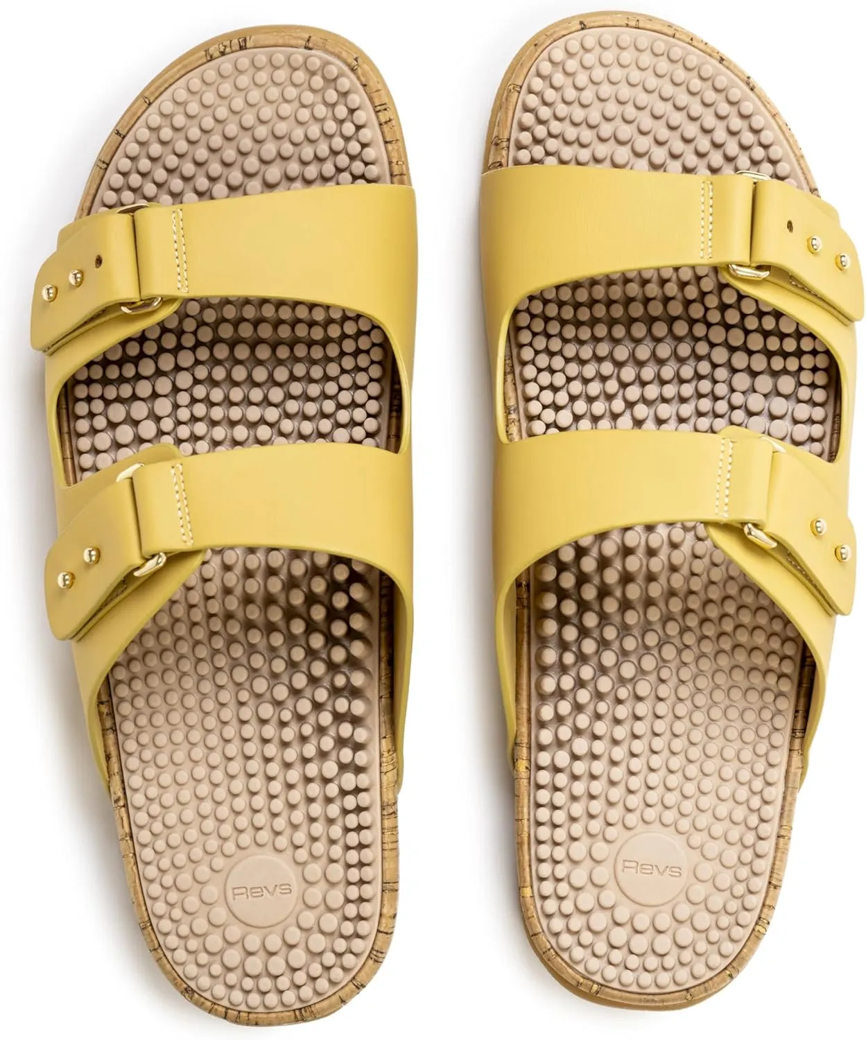 Revs Premium Reflexology & Acupressure Massage Sandals, Adjustable Strap, Cushion Comfort, Arch Support.