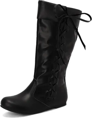 Roimaash Retro Moccasin Ankle Boots Flats Lace up Ancient Roman Gladiator Boots