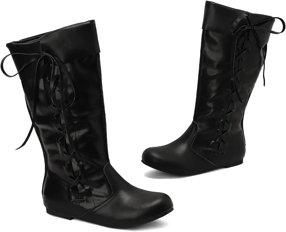 Roimaash Retro Moccasin Ankle Boots Flats Lace up Ancient Roman Gladiator Boots