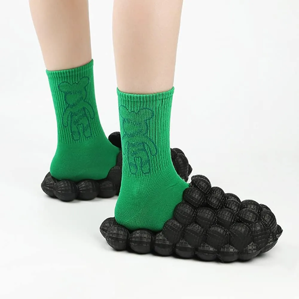 Rojeam House Slippers for Women and Men EVA Shower Shoes Massage Bubble Slides Bathroom Sandals