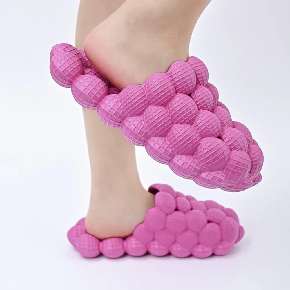 Rojeam House Slippers for Women and Men EVA Shower Shoes Massage Bubble Slides Bathroom Sandals