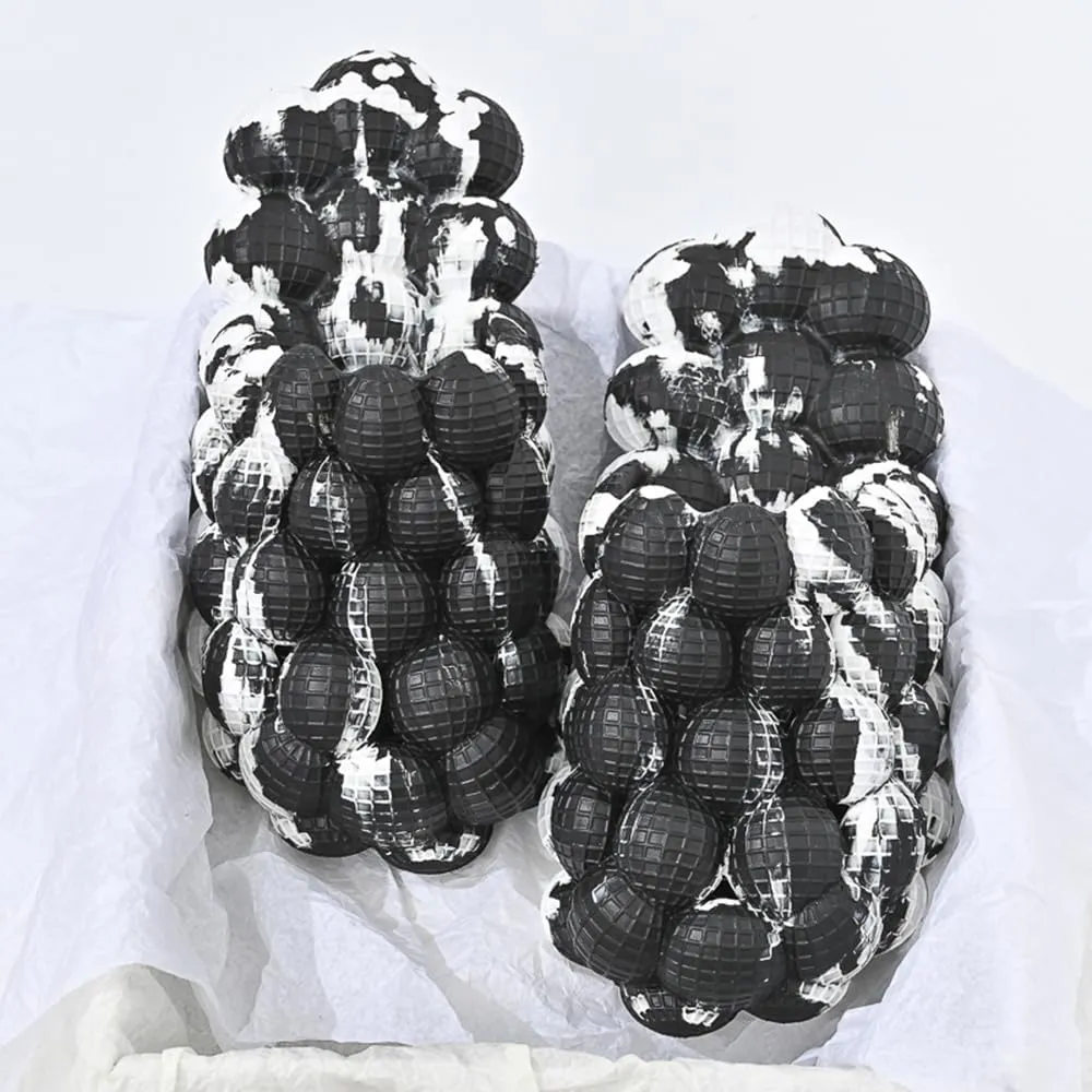 Rojeam House Slippers for Women and Men EVA Shower Shoes Massage Bubble Slides Bathroom Sandals