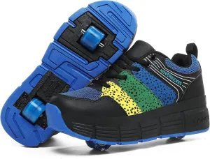 Roller Shoes for Girls Kids Shoes with Wheels Roller Skate Sneakers Detachable Wheelies Shoes for Boys