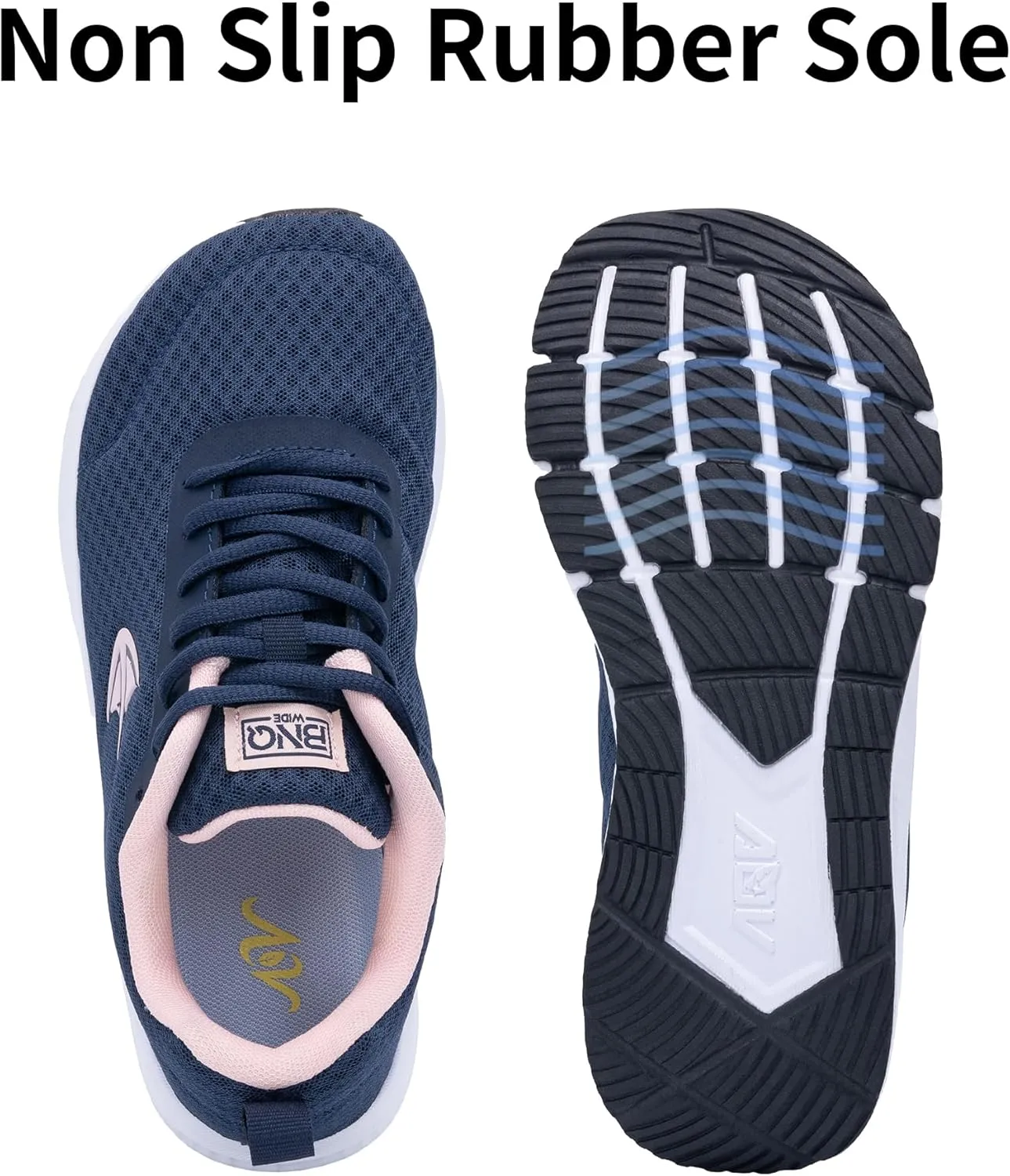 RomenSi Wide Toe Box Shoes Women Arch Support Walking Shoes Air Athletic Tennis Wide Width Sneakers for Plantar Fasciitis US 6-11