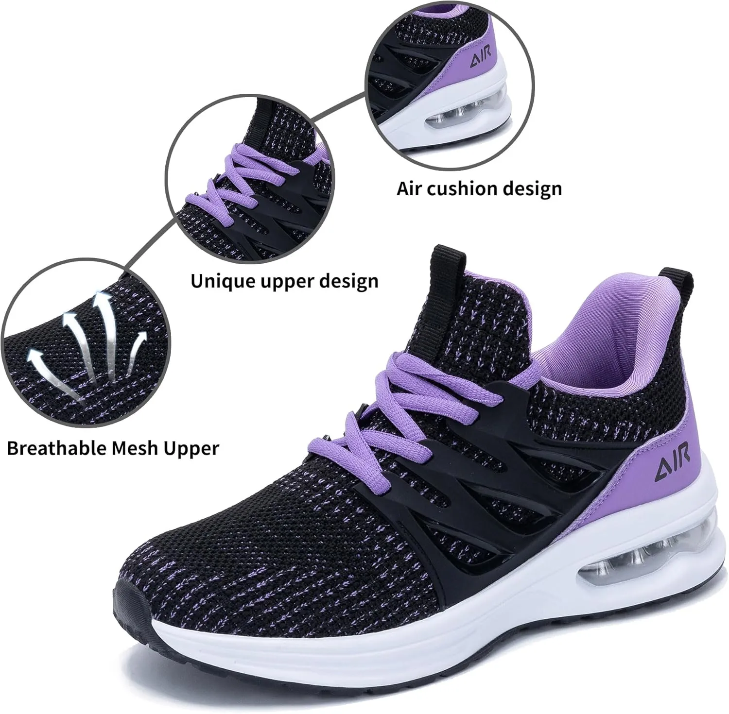 RomenSi Womens Air Athletic Running Sneakers Fashion Breathable Sport Gym Walking Tennis Shoes (US5.5-11)