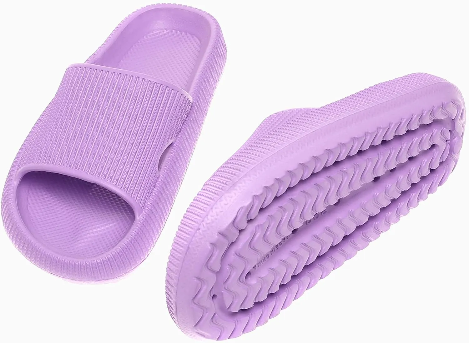 rosyclo Cloud Slides for Kids, Toddler Pillow Slippers Shower Bathroom Non-Slip Open Toe Super Soft Comfy Thick Sole Cozy Boys Girls Home House Cloud Cushion Slide Sandals for Indoor Outdoor Shoes