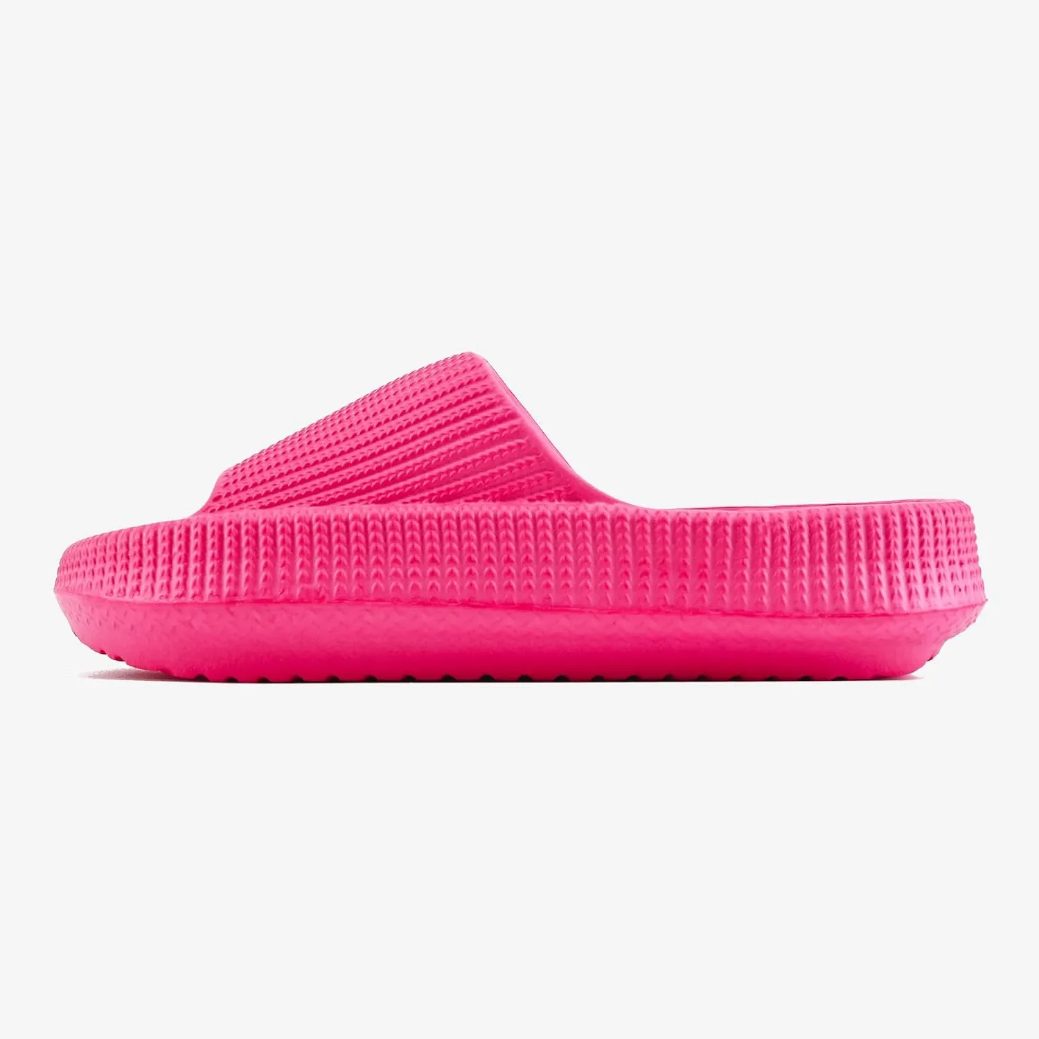 rosyclo Cloud Slides for Kids, Toddler Pillow Slippers Shower Bathroom Non-Slip Open Toe Super Soft Comfy Thick Sole Cozy Boys Girls Home House Cloud Cushion Slide Sandals for Indoor Outdoor Shoes