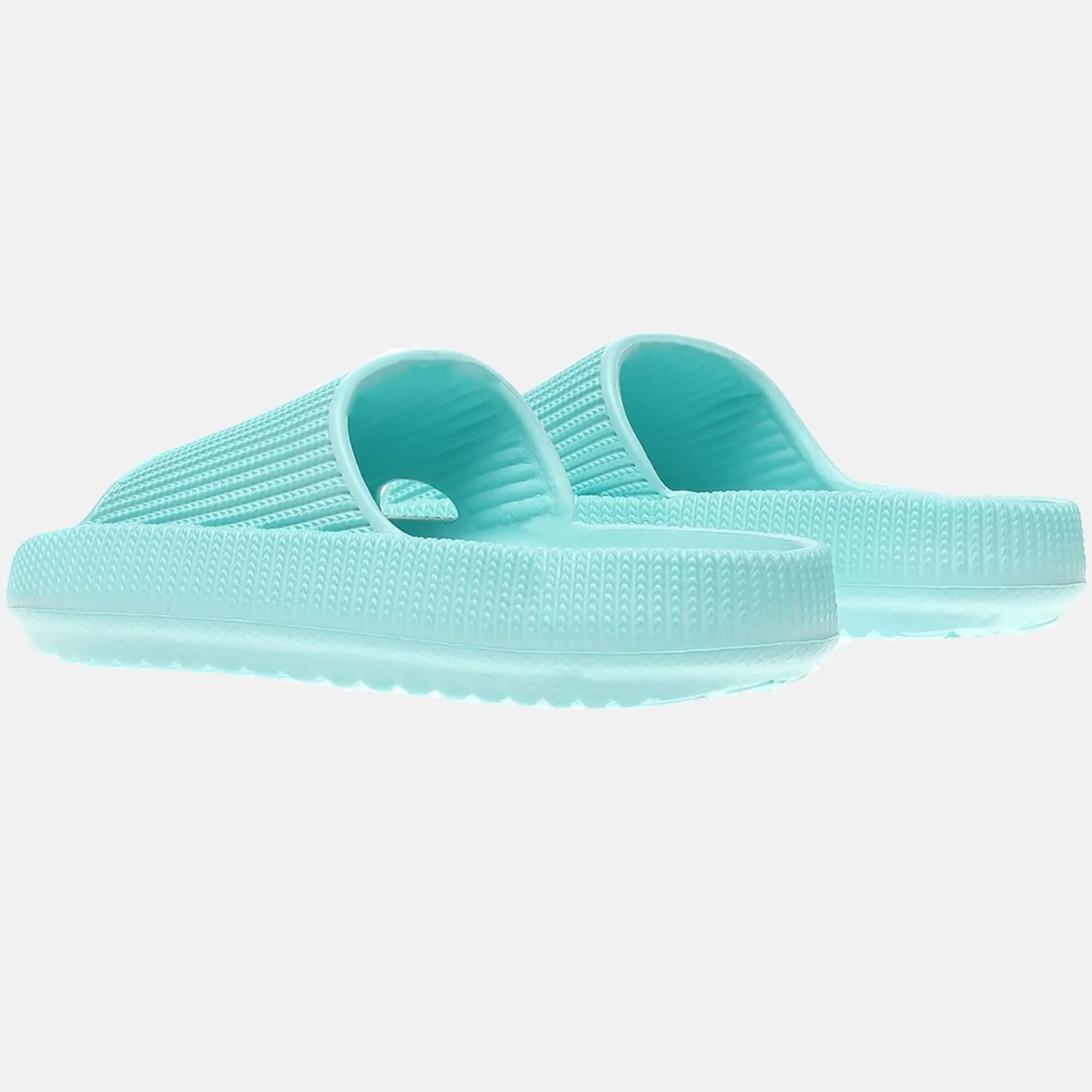 rosyclo Cloud Slides for Kids, Toddler Pillow Slippers Shower Bathroom Non-Slip Open Toe Super Soft Comfy Thick Sole Cozy Boys Girls Home House Cloud Cushion Slide Sandals for Indoor Outdoor Shoes