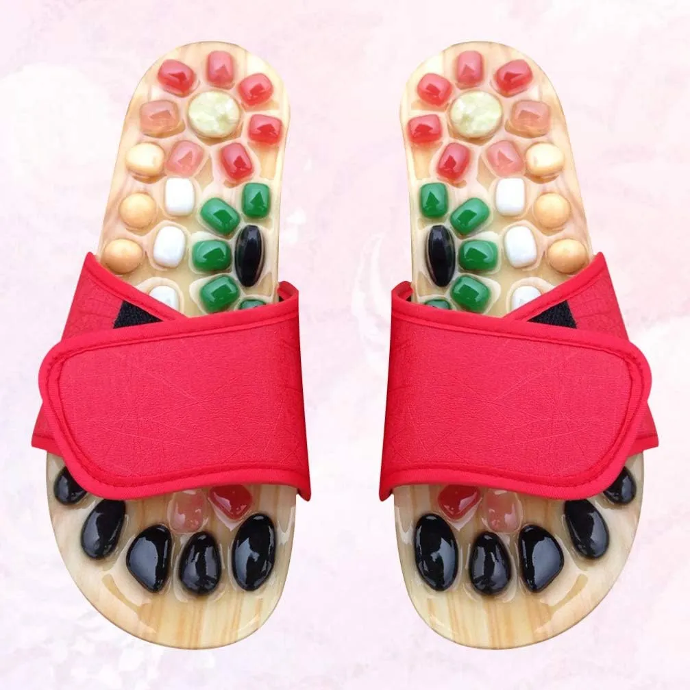 Sandals Sandalias Therapeutic Slippers Foot Reflexology Slippers Pebble Slippers Foot Massage Slippers Massage Shoes Mens Rock Summer