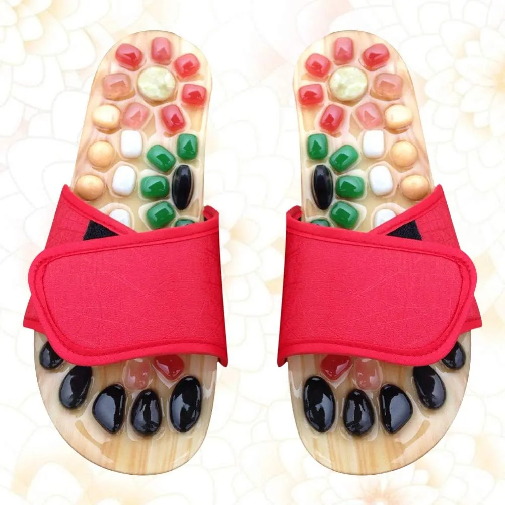 Sandals Sandalias Therapeutic Slippers Foot Reflexology Slippers Pebble Slippers Foot Massage Slippers Massage Shoes Mens Rock Summer