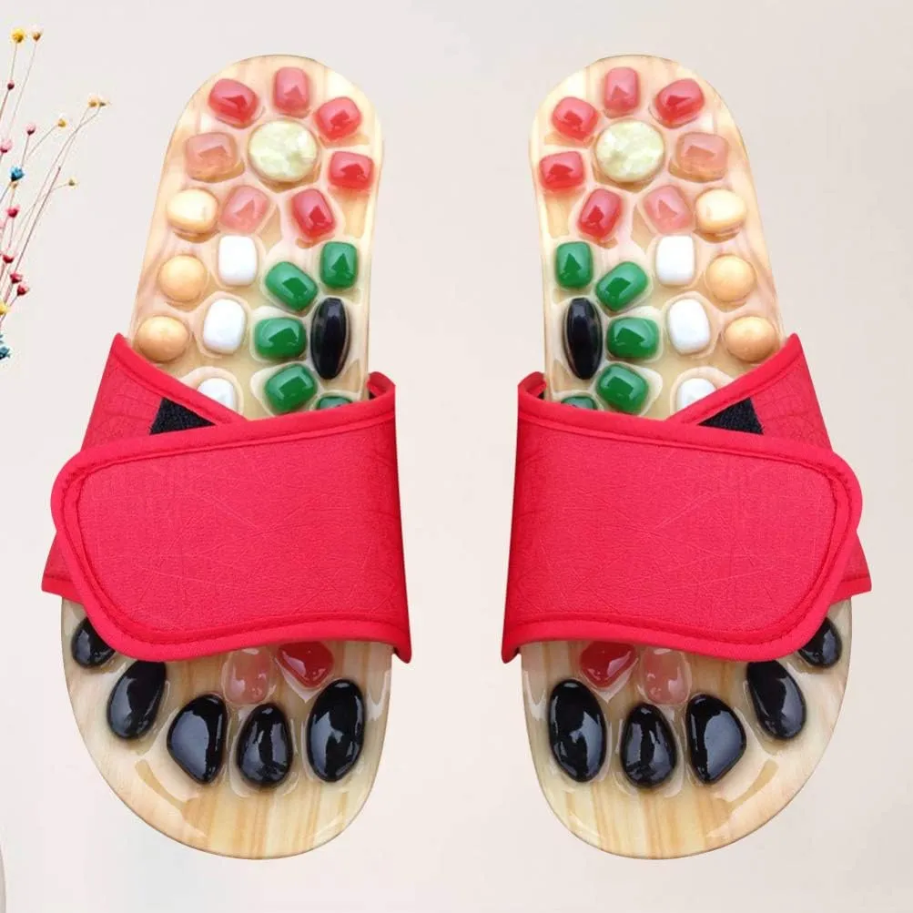 Sandals Sandalias Therapeutic Slippers Foot Reflexology Slippers Pebble Slippers Foot Massage Slippers Massage Shoes Mens Rock Summer