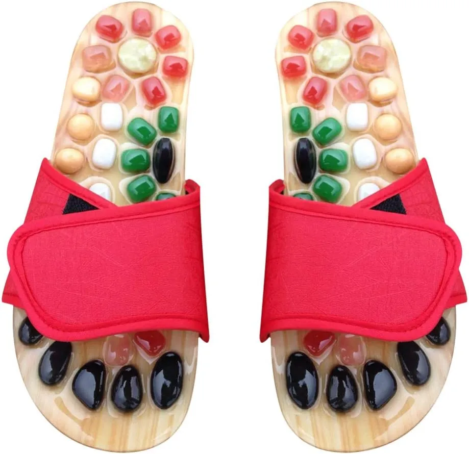 Sandals Sandalias Therapeutic Slippers Foot Reflexology Slippers Pebble Slippers Foot Massage Slippers Massage Shoes Mens Rock Summer