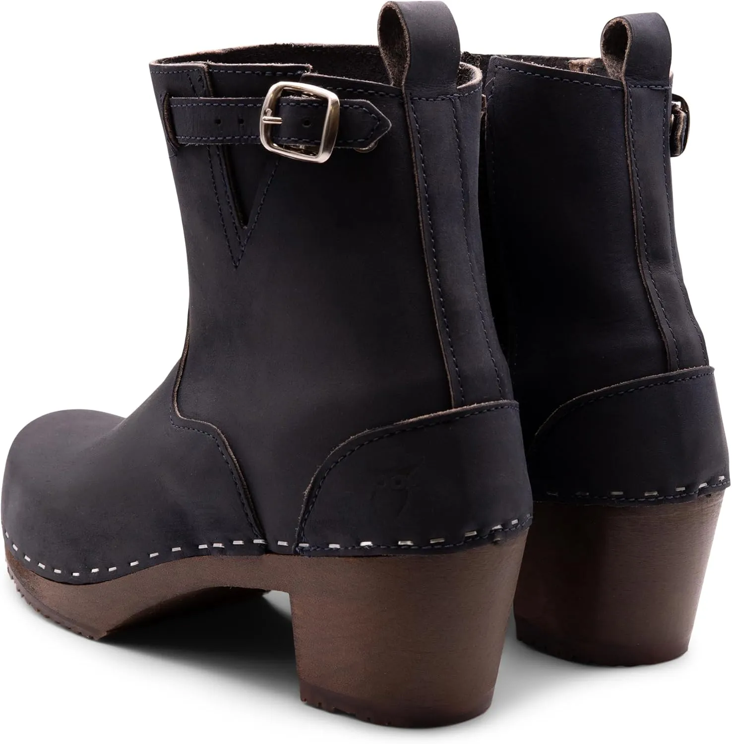 Sandgrens Handmade Swedish Wood Clogs for Women, High Heel Boots | New York High