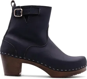 Sandgrens Handmade Swedish Wood Clogs for Women, High Heel Boots | New York High