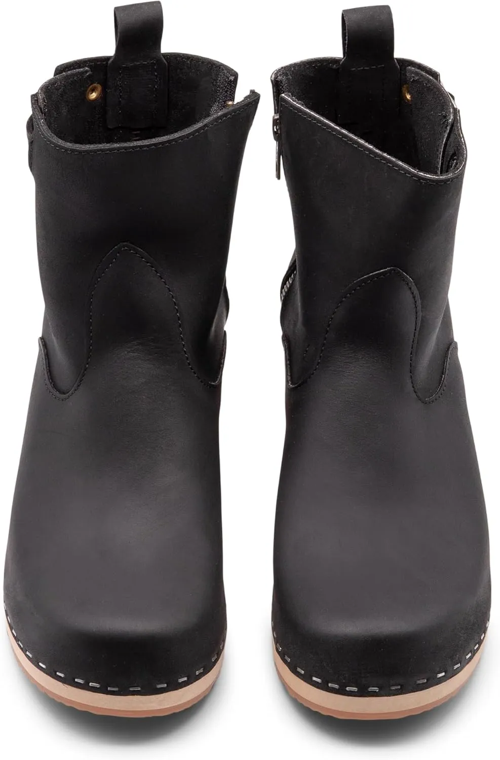 Sandgrens Handmade Swedish Wood Clogs for Women, High Heel Boots | New York High