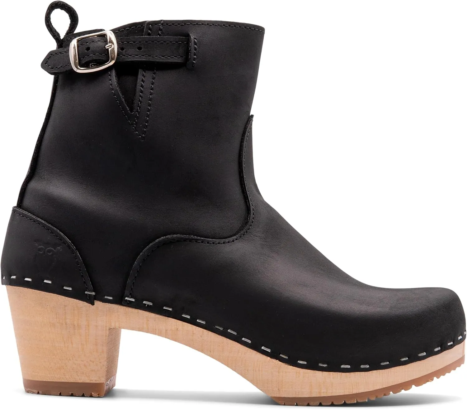 Sandgrens Handmade Swedish Wood Clogs for Women, High Heel Boots | New York High
