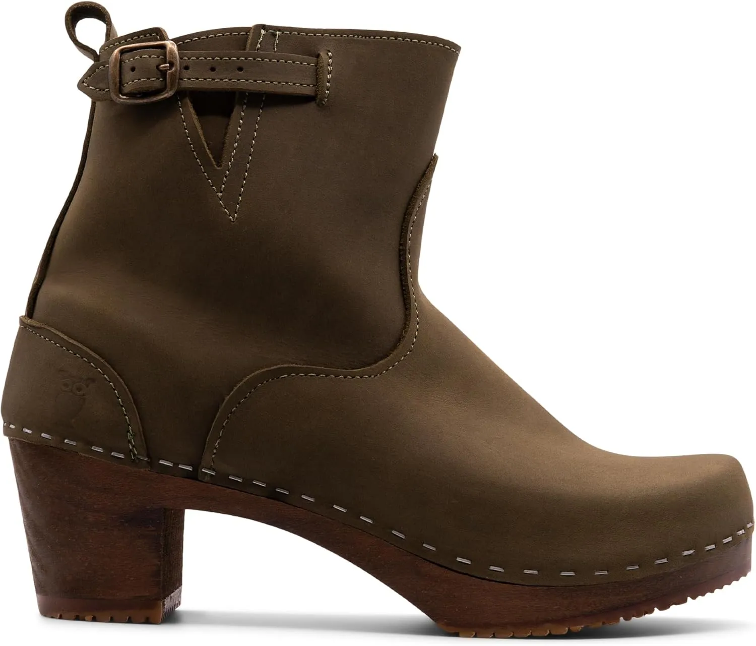 Sandgrens Handmade Swedish Wood Clogs for Women, High Heel Boots | New York High