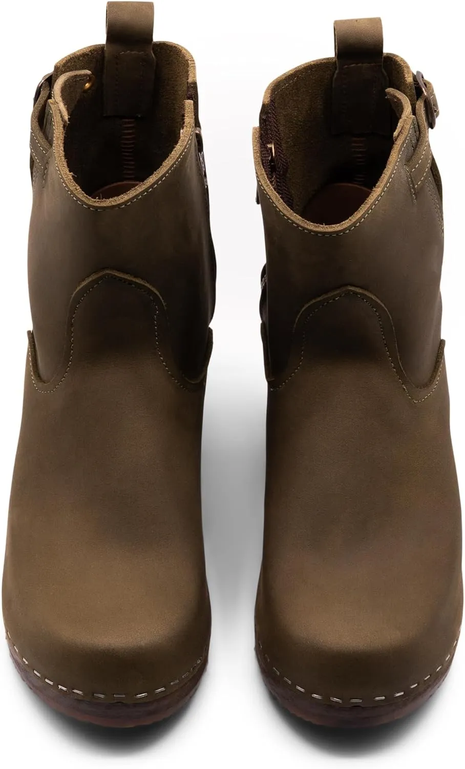 Sandgrens Handmade Swedish Wood Clogs for Women, High Heel Boots | New York High