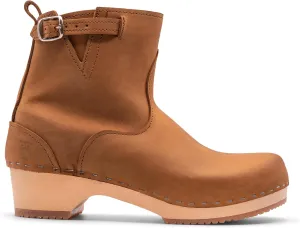 Sandgrens Handmade Swedish Wood Clogs for Women, Low Heel Boots | New York Low