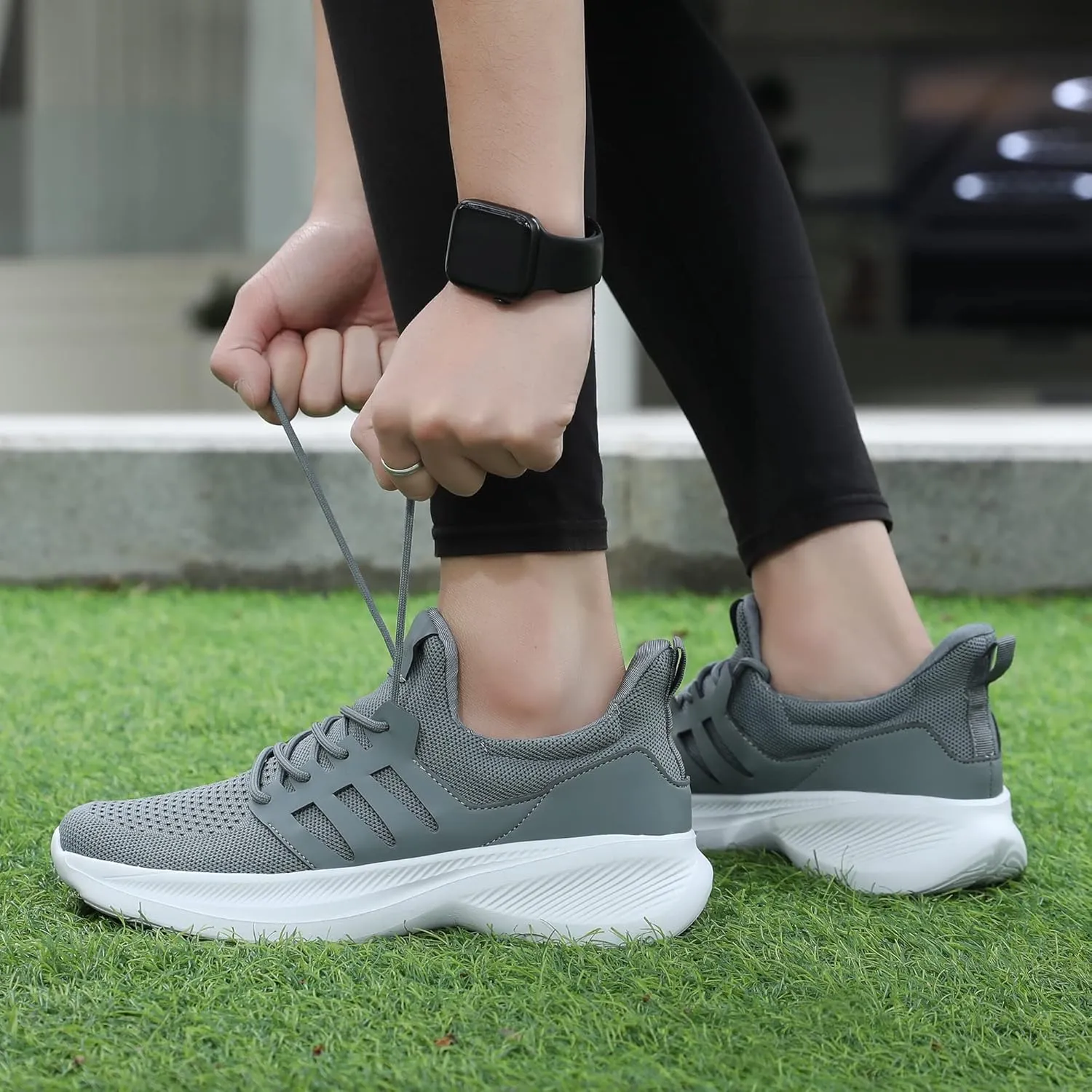 Santiro Running Shoes for Men Lightweight Breathable Walking Tennis Sneakers