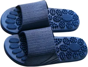 SECFOU Lightweight Comfortable Foot Massage Sandals Indoor Slippers Hotel Slippers Bath Dark Size 42-43