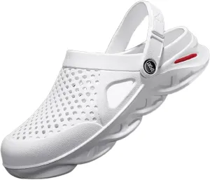 SECHRITE Clogs for Men Slip on Rubber Clogs Summer Water Shoes Gardening Shoes