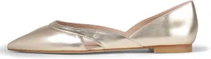 SHODENSE Women Comfortable Cut Out Flats Pointed Closed Toe Ballet Flats Slip On D'Orsay Flat Heeled Dress Shoes Ladies Driver Office Flat Shoes Party Street Casual Concise Stylish 4-11 M US