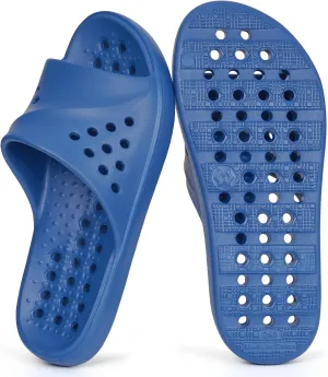 Shower Shoes for Womens Mens Massage Pool Slides with Arch Support Quick Drying Beach Sandals Non Slip Summer Bathroom Indoor House Slippers with Drain Holes