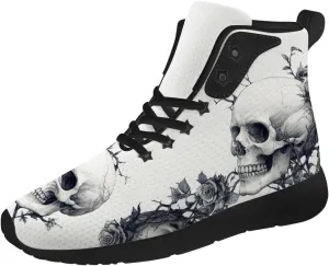 Skull Shoes for Men Women Goth Skull High Top Sneakers High Top Shoes Gifts for Women Men