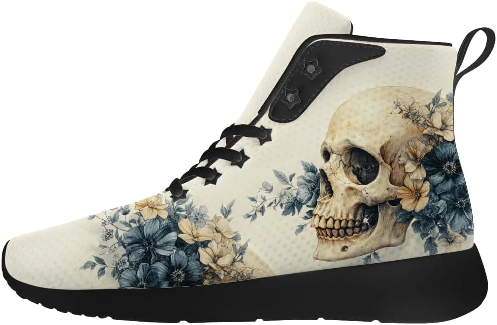 Skull Shoes for Men Women Goth Skull High Top Sneakers High Top Shoes Gifts for Women Men