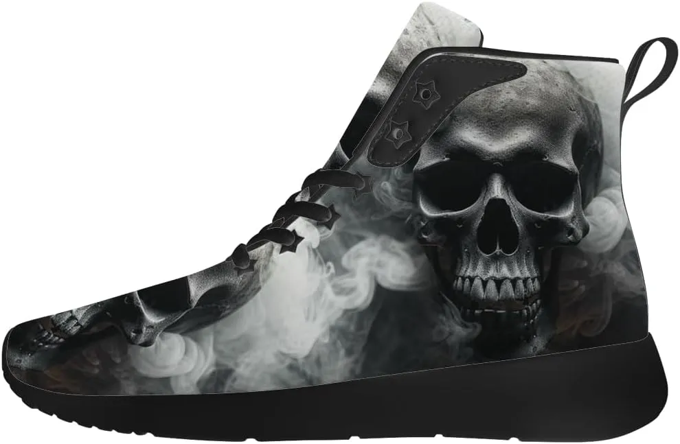 Skull Shoes for Men Women Goth Skull High Top Sneakers High Top Shoes Gifts for Women Men