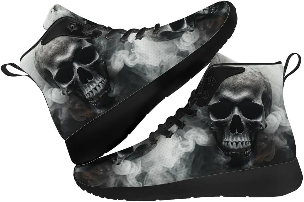 Skull Shoes for Men Women Goth Skull High Top Sneakers High Top Shoes Gifts for Women Men