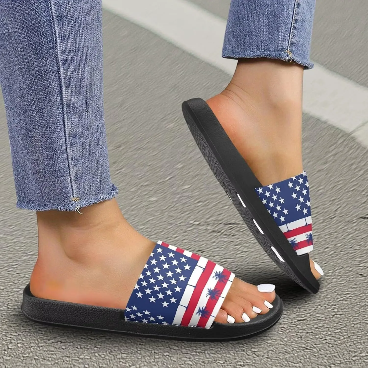 Slippers for Women and Men, Cloud Slides Shower Sandals House Shoes, Comfy and Cushioned EVA Flat Sandals