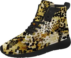Snake Shoes for Men Women Snake Skin High Top Sneakers High Top Shoes Gifts for Women Men